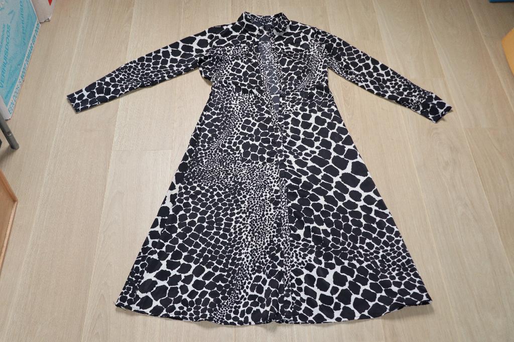 Eksept panterjurk ZGAN Maat M, Kleding | Dames, Maat 38/40 (M), Zwart, Ophalen of Verzenden, Zo goed als nieuw