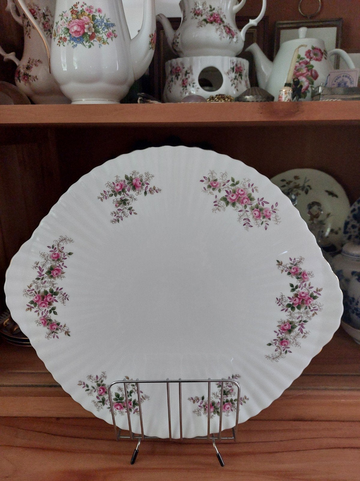 Royal albert lavender rose serveerbord scaal 35 cm, Ophalen of Verzenden