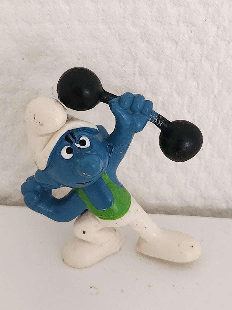 Peyo - Potige Smurf, Verzamelen, Smurfen, Ophalen of Verzenden, Gebruikt, Potige Smurf, Poppetje, Figuurtje of Knuffel