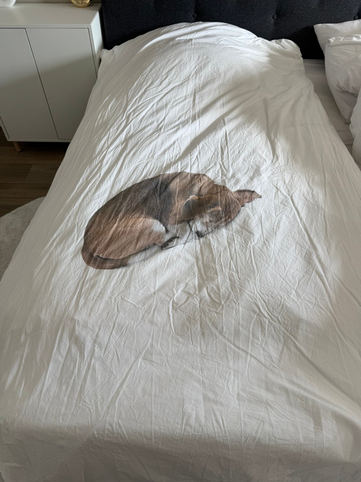 Snurk dekbedovertrek hond, Ophalen of Verzenden, Zo goed als nieuw, Eenpersoons