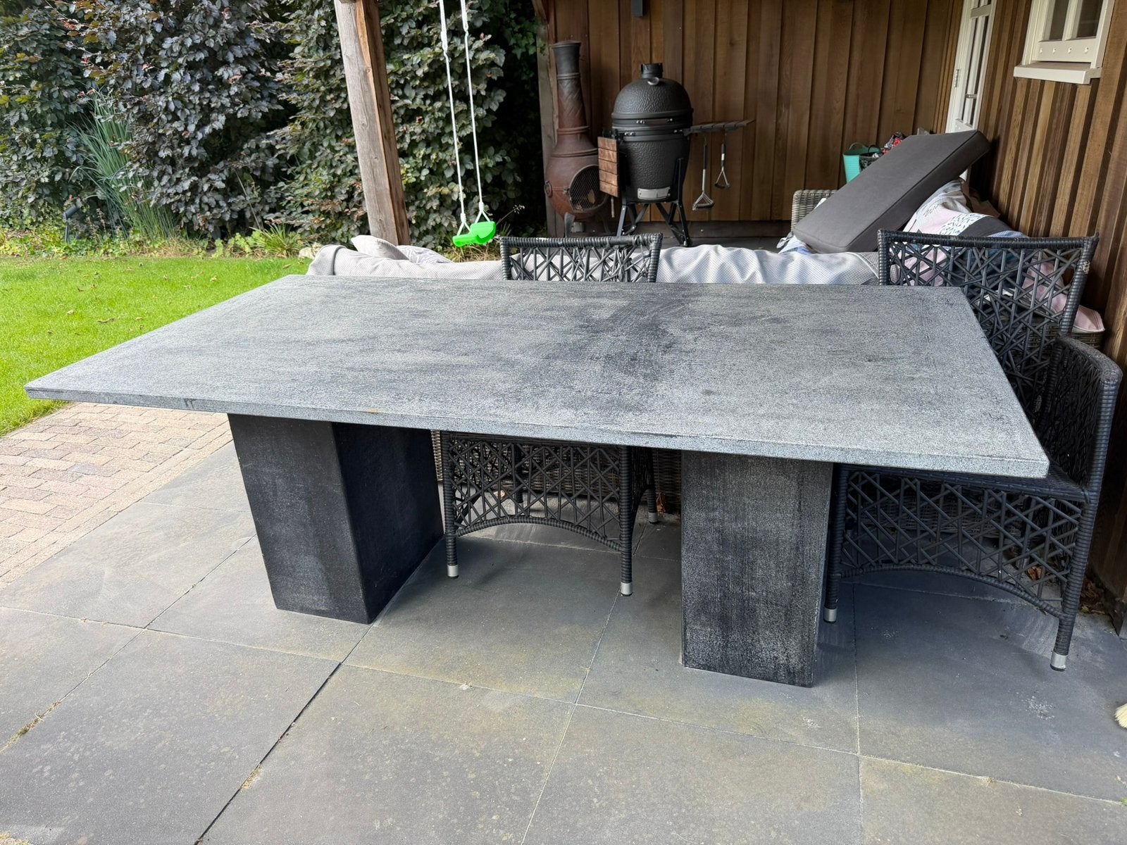Betonnen tuintafel, Ophalen, Gebruikt, Rechthoekig, Overige materialen