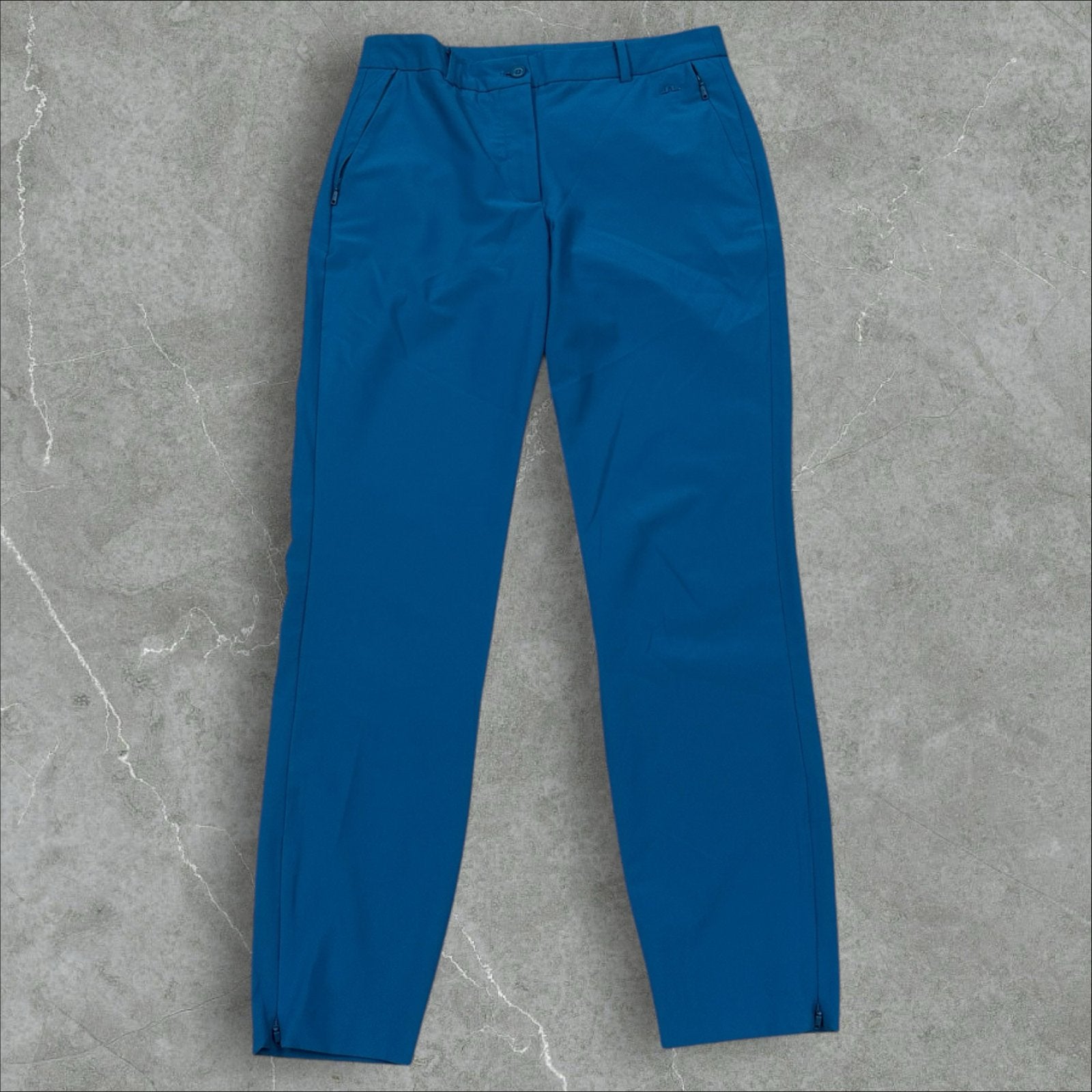 J.Lindeberg Pia Golfbroek Dames - Maat 27 - Turquoise, Kleding | Dames, Overige kleuren, Ophalen of Verzenden, Zo goed als nieuw