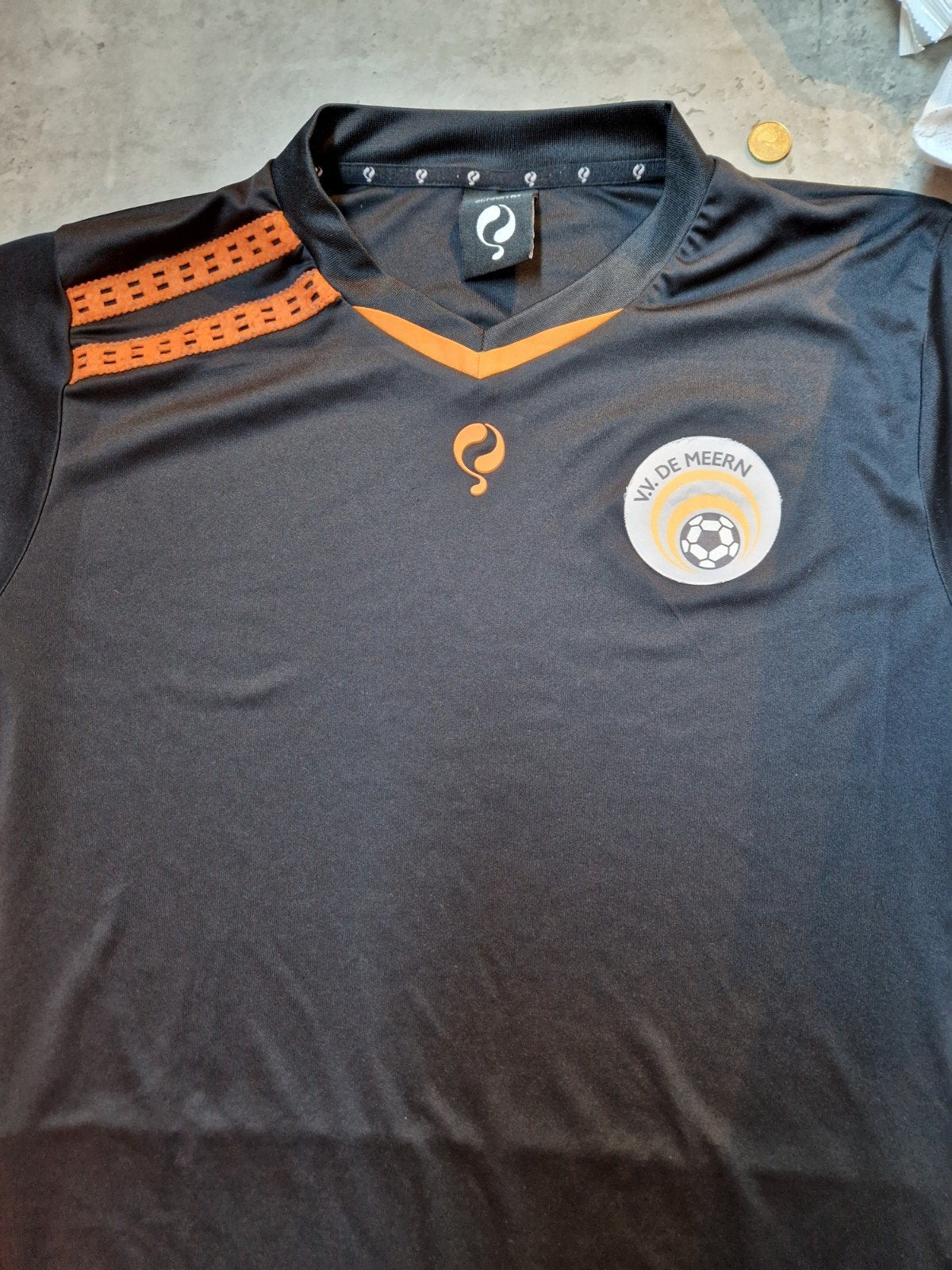 VV De Meern Voetbalshirt - Zwart/Oranje, Maat 48/50 (M), Zwart, Nieuw, Ophalen of Verzenden