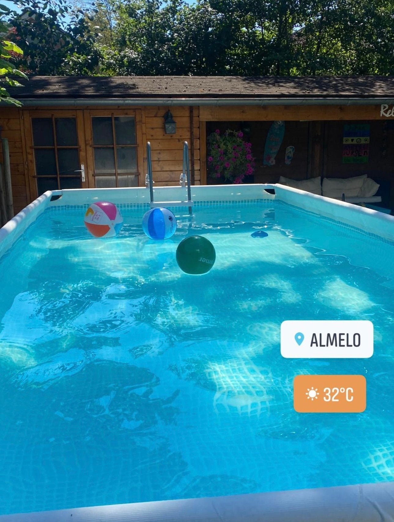 Zwembad intex 488 x 244 compleet, Ophalen, Gebruikt, 200 tot 300 cm, 80 tot 120 cm