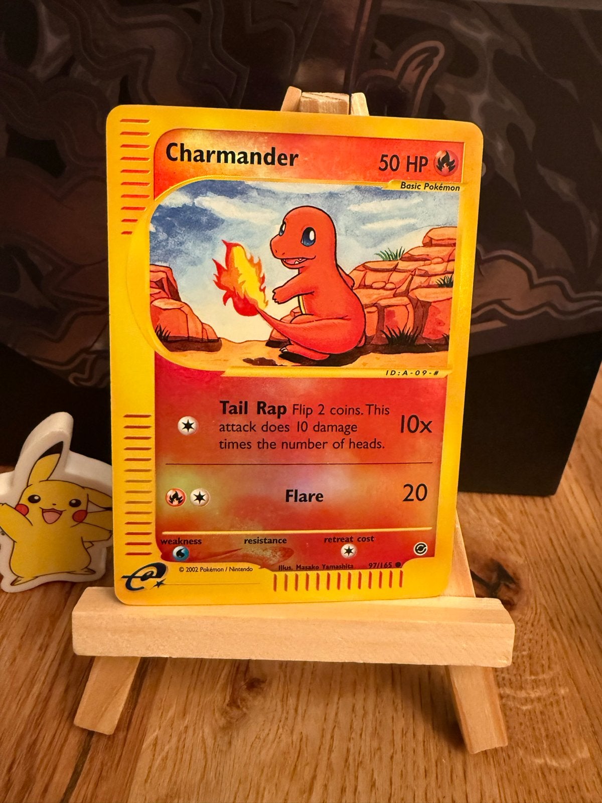 Charmander (97) Expedition Base Set Reverse Holo Pokémon, Ophalen of Verzenden, Gebruikt, Losse kaart, Foil