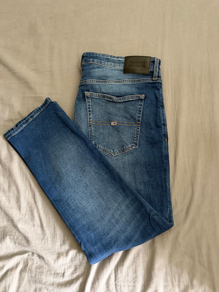 Tommy Jeans Heren broek, Ophalen of Verzenden, Zo goed als nieuw, Blauw, Overige jeansmaten