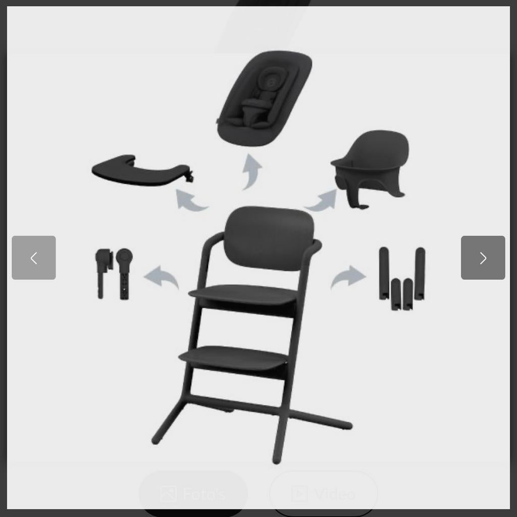 Cybex Lemo 4-in-1 meegroeistoel NIEUW, Ophalen, Nieuw, Meegroeistoel, Gordel(s)