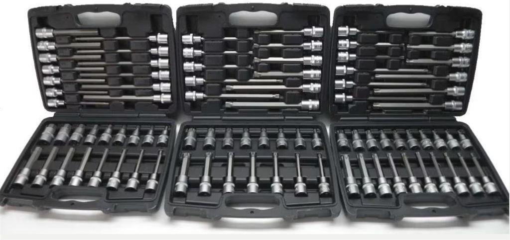 Inbus, Torx, veeltand doppenset 3 koffers., Ophalen of Verzenden, Nieuw