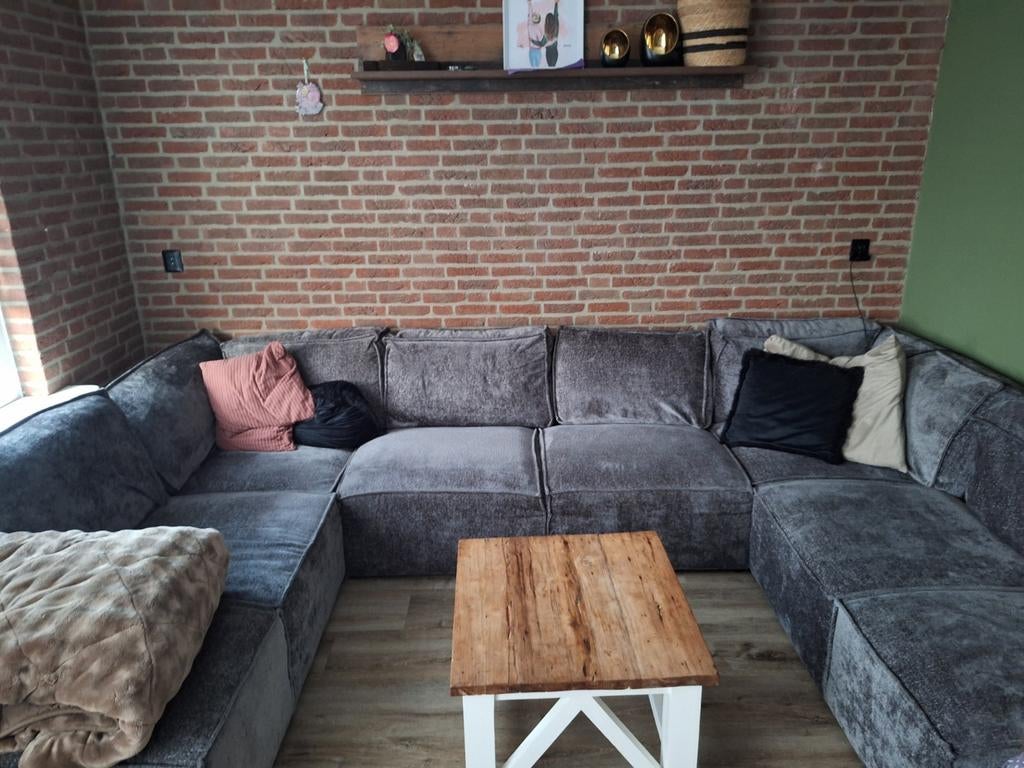 Nette U-bank - Zo goed als nieuw, 4 maanden oud, Ophalen, 300 cm of meer, 75 tot 100 cm, Zo goed als nieuw