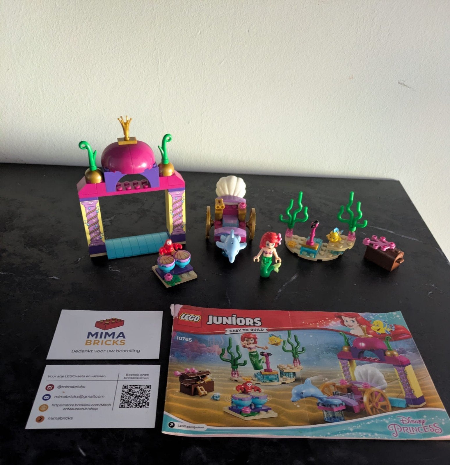 Lego Juniors Disney Princess Ariel's Royal Carriage 10765, Compleet, Gebruikt, Lego, Aastvej 1, 7190 Billund, Denmark