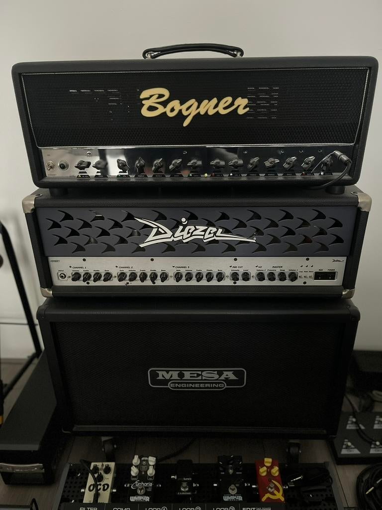 Bogner Ecstasy Classic & Diezel Herbert MK1 & Mesa Roadking, Ophalen, Zo goed als nieuw, Gitaar, 100 watt of meer