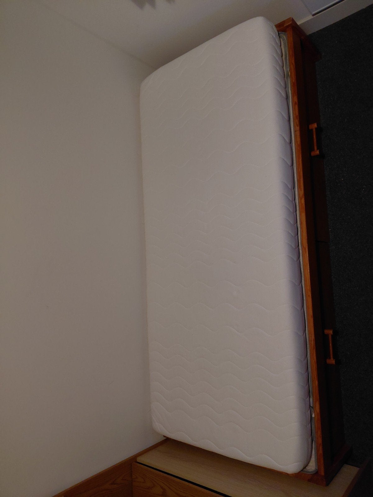 bed met lades 195x87x36 (lxbxh) inclusief matras (h 10), Ophalen, Eenpersoons, Overige maten, 100 cm