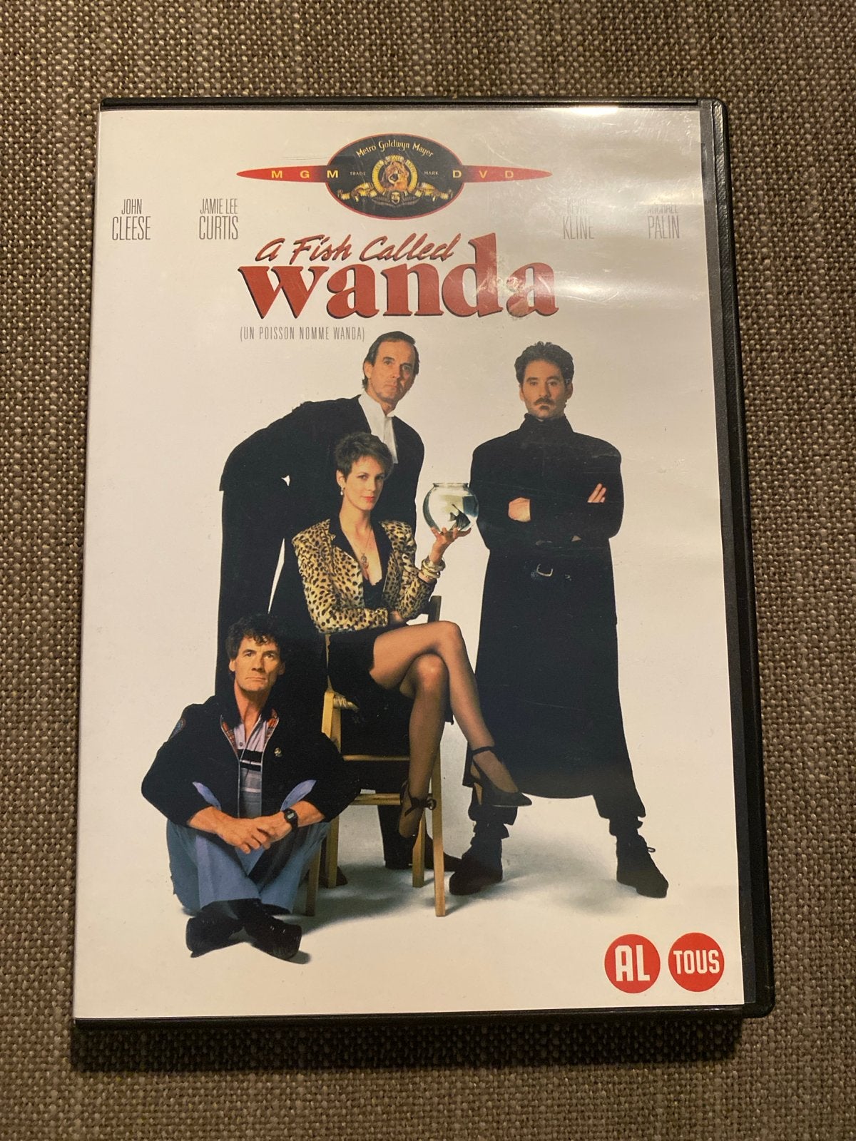 A Fish Called Wanda dvd  - Komedie met Jamie Lee Curtis, Alle leeftijden, Ophalen of Verzenden, Gebruikt, Actiekomedie