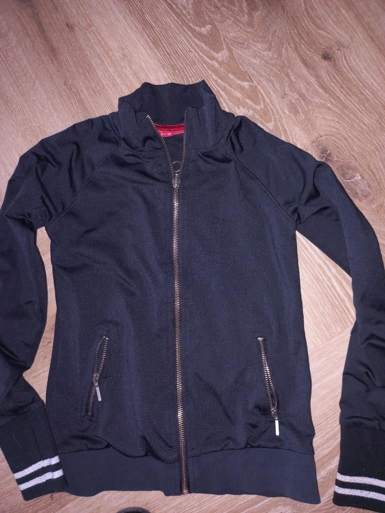 Br@nd zwart jack / vest maat 146, Gebruikt, Br@nd, Jongen of Meisje, Trui of Vest