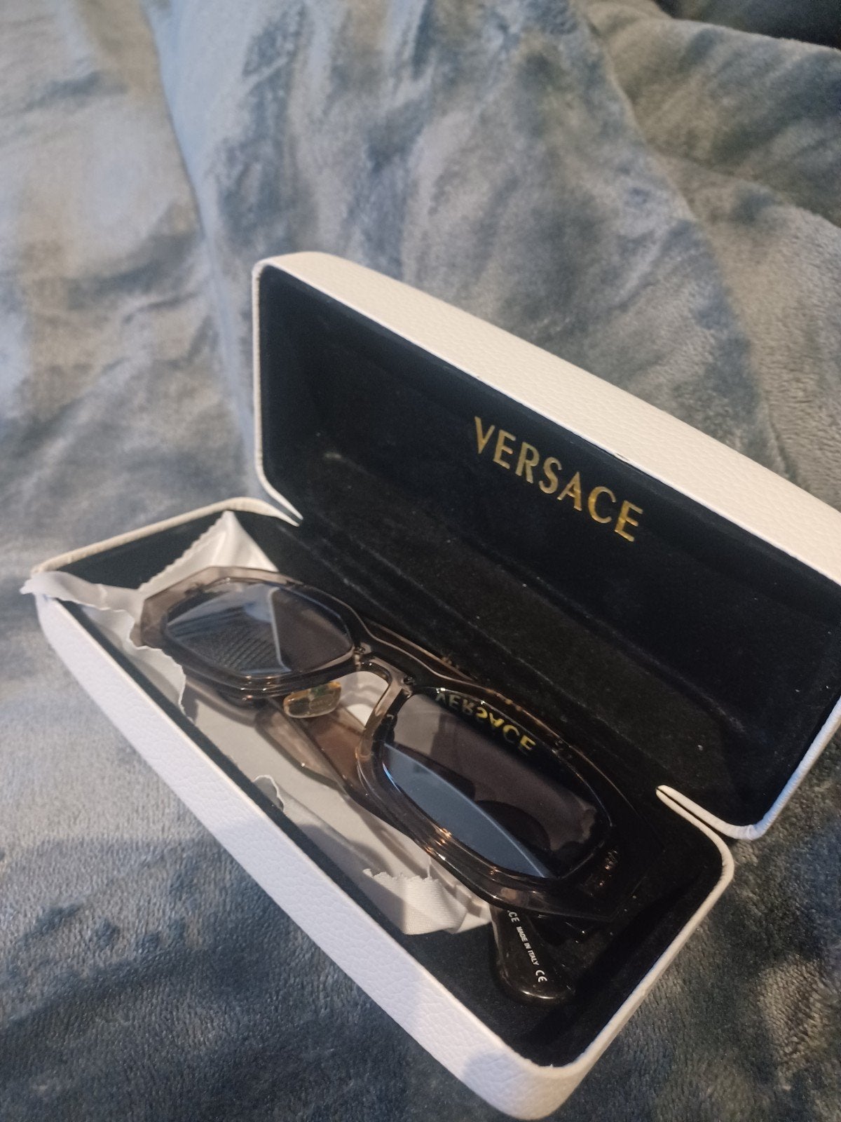 Versace zonnebrill Biggie Medusa, Ophalen of Verzenden, Zo goed als nieuw, Zonnebril, Gianni Versace
