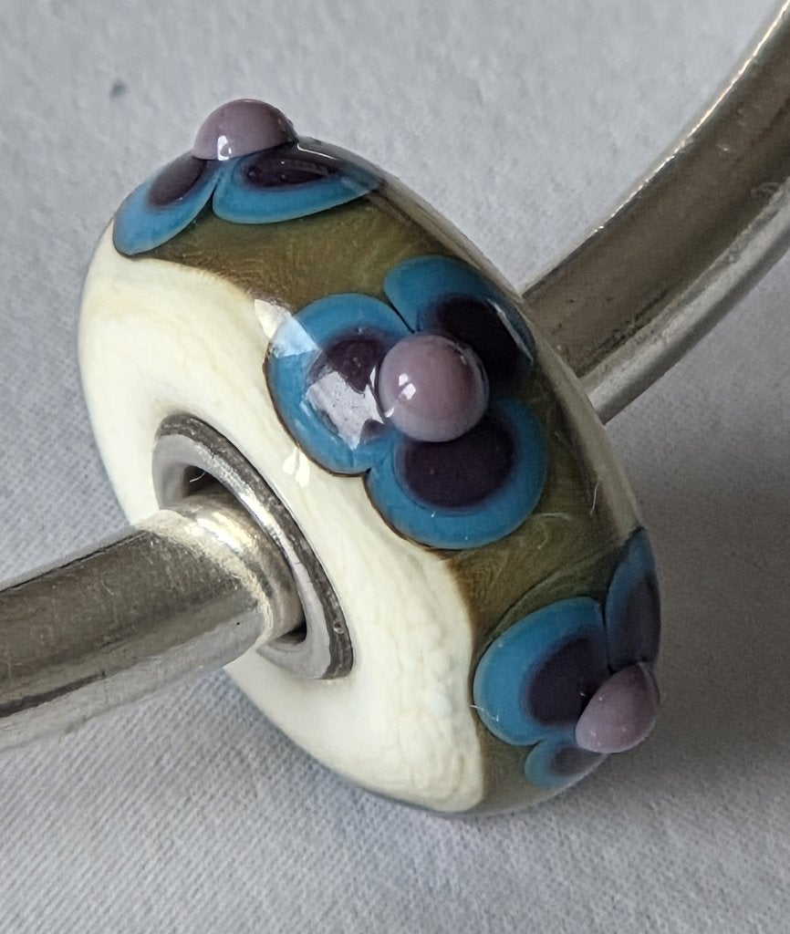 Trollbeads BLOEMENWOLKEN, Sieraden, Tassen en Uiterlijk, Bedels, -, Verzenden, -, Zo goed als nieuw