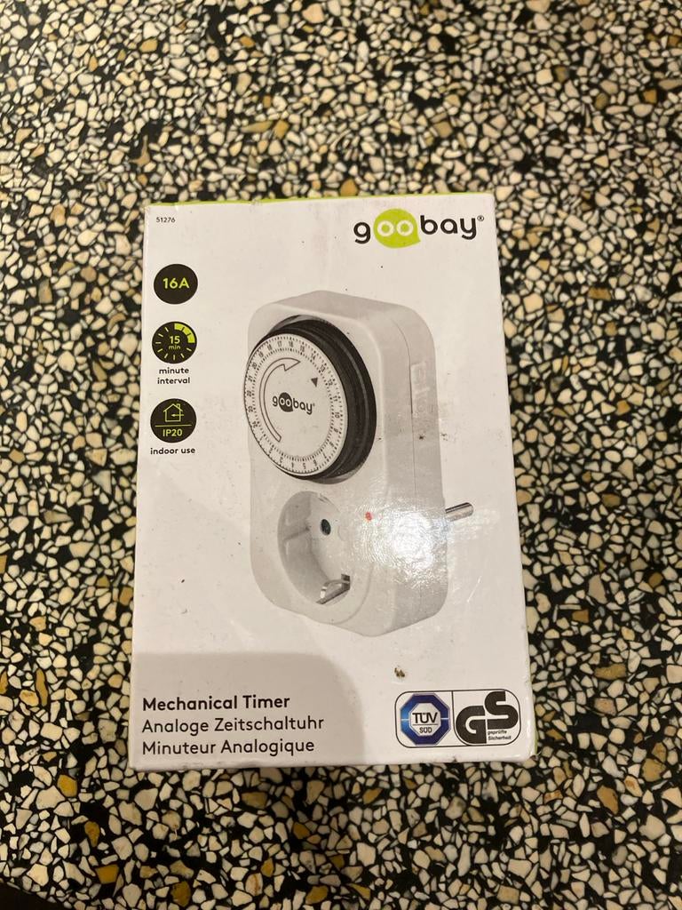 Goobay Mechanische Timer - Analoge Tijdschakelaar, Ophalen of Verzenden, Nieuw, Overige typen