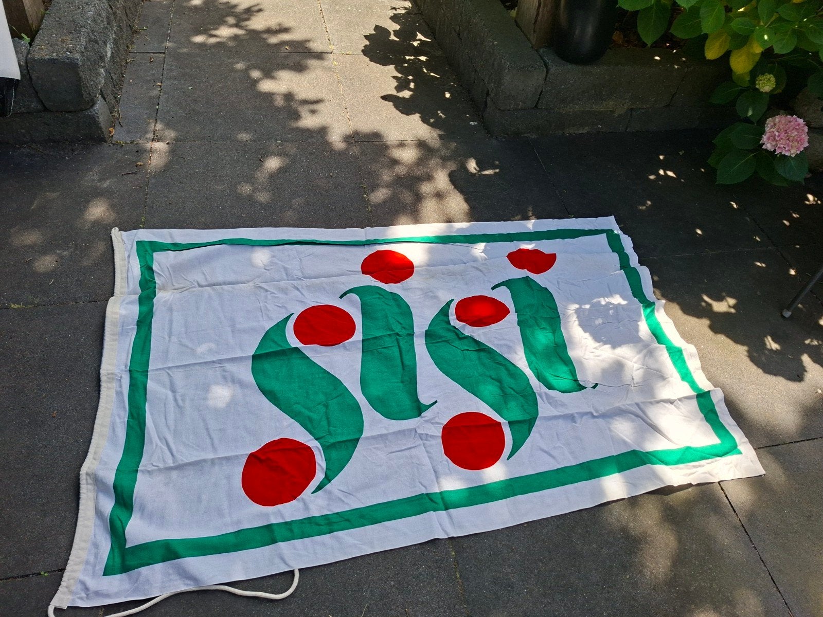 Sisi vlag oud katoen, Verzamelen, Ophalen of Verzenden, Zo goed als nieuw, Reclamebord