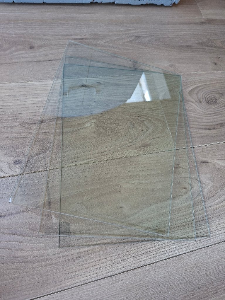 Kastplankjes, glazen, van glas (Ikea), Ophalen, Zo goed als nieuw