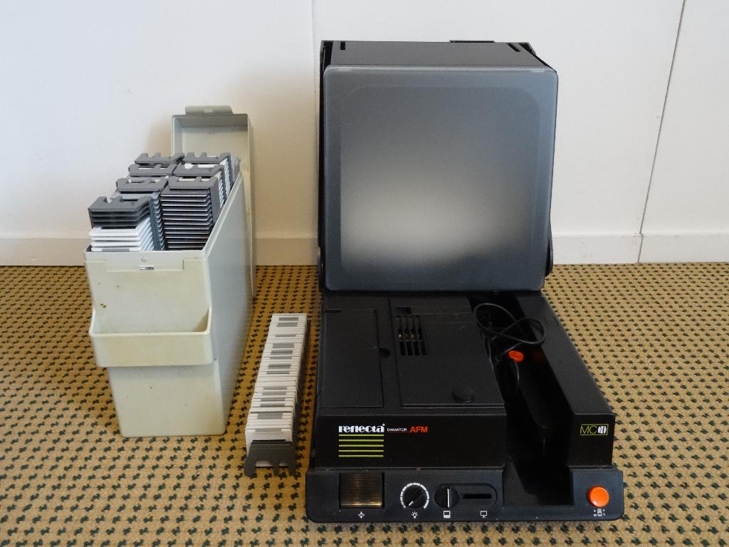 Diaprojector, Ophalen, Gebruikt