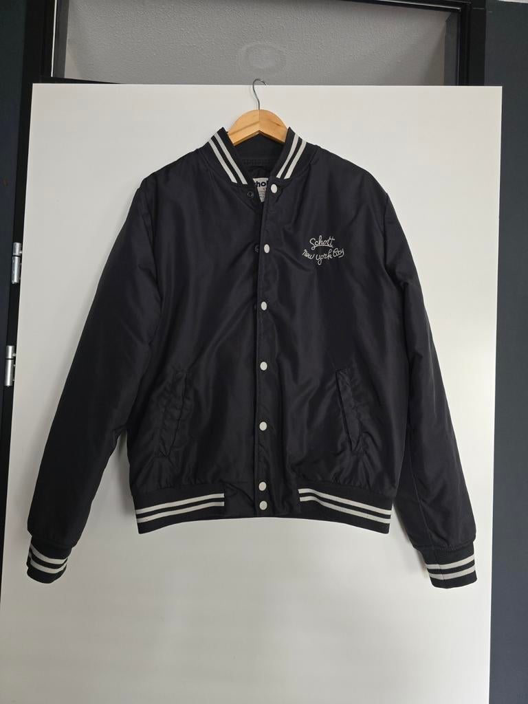 Schott bomberjack - Maat XL - Zwart - In goede staat, Schott, Zwart, Maat 56/58 (XL), Ophalen of Verzenden