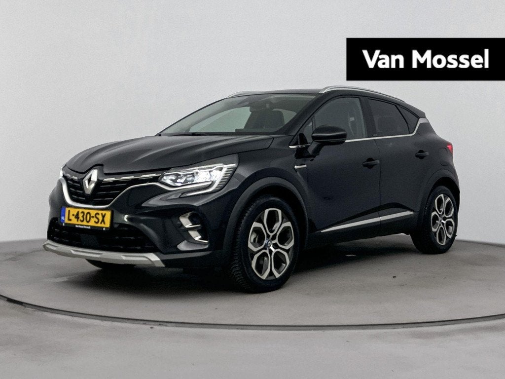 Renault Captur 1.6 E-Tech Plug-in Hybrid Edition One 160PK |, Gebruikt, 4 cilinders, Leder en Stof, Zwart
