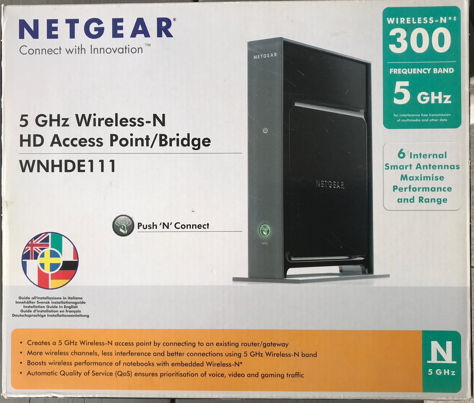 Netgear WNHDE111  5GHz acces point bridge, Computers en Software, Ophalen of Verzenden, Zo goed als nieuw