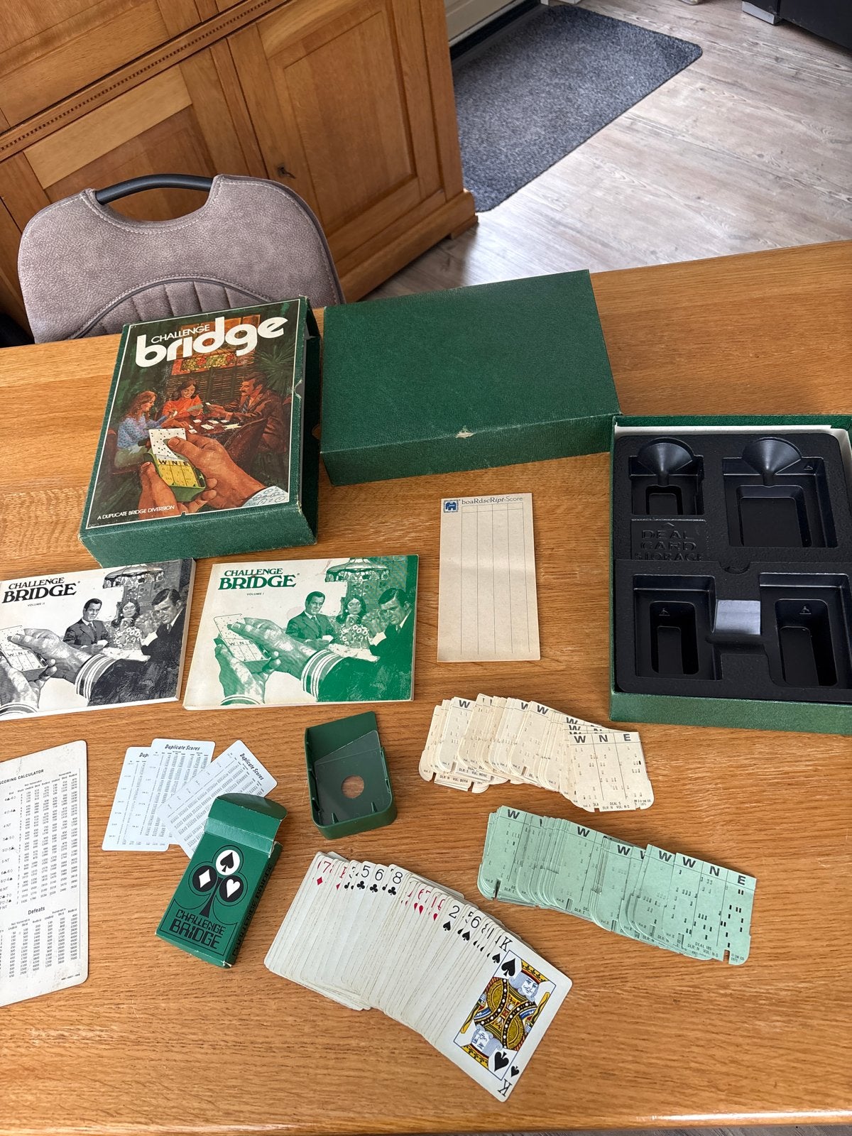 Challenge Bridge Spel - Vintage Kaartspel voor Bridge Liefhe, Drie of vier spelers, Ophalen of Verzenden, Gebruikt