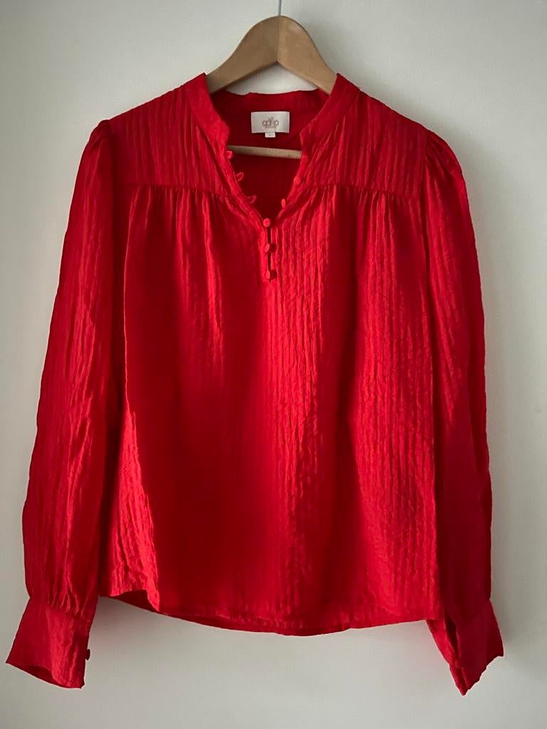 Aaiko Bloes/Top Maat S - Stijlvol en Comfortabel, Ophalen of Verzenden, Gedragen, Maat 36 (S), Rood
