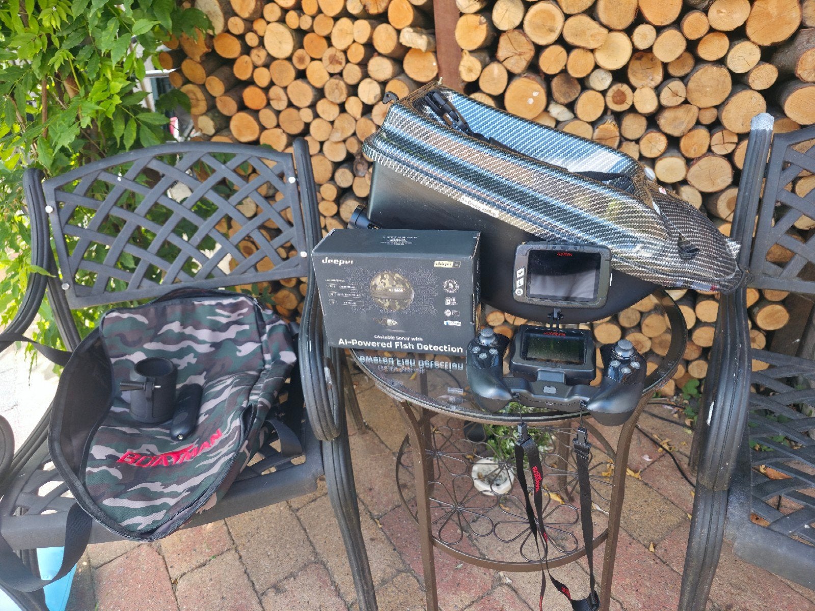 Boatman Voerboot met Deeper Chirp+ 4 Fishfinder, Ophalen of Verzenden, Zo goed als nieuw, Koffer of Tas