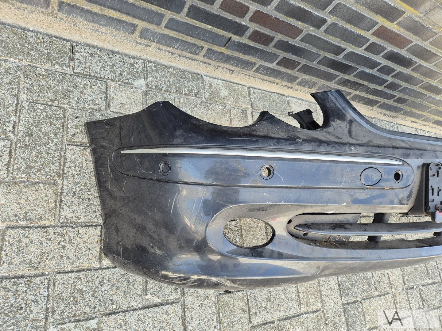 Mercedes CLK W209 2002 -2009 voorbumper met pdc / mistlampen, Gebruikt, -, Voor, Ophalen of Verzenden