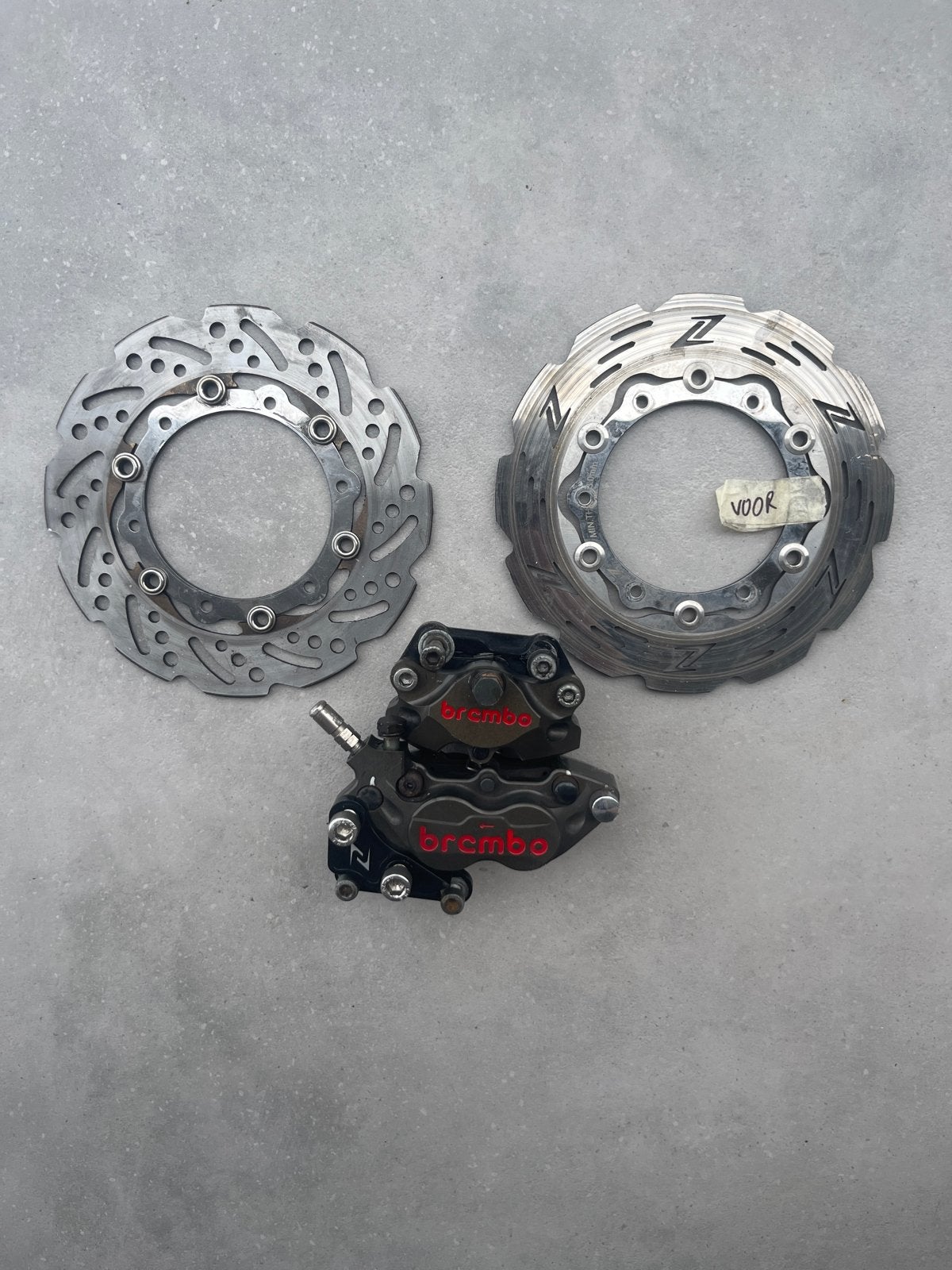 Brembo remklauwen en remschijven, Ophalen, Gebruikt