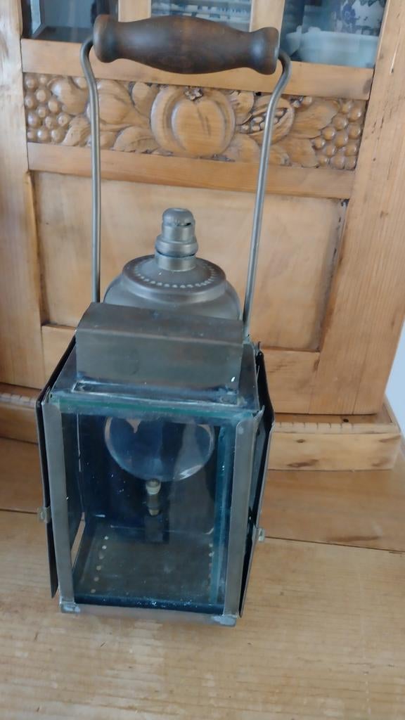 Antieke carbid lamp, Ophalen of Verzenden