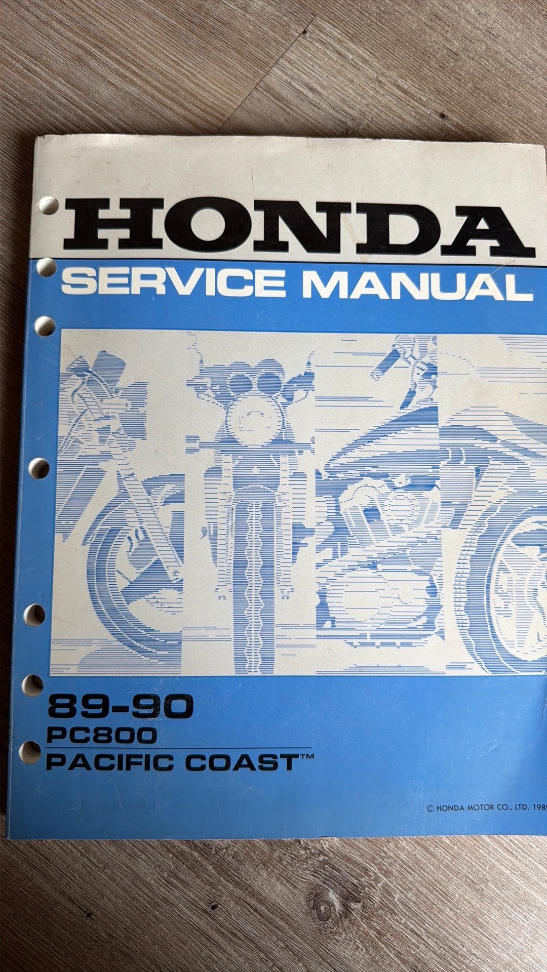 Service manual honda pc800, Ophalen of Verzenden, Honda