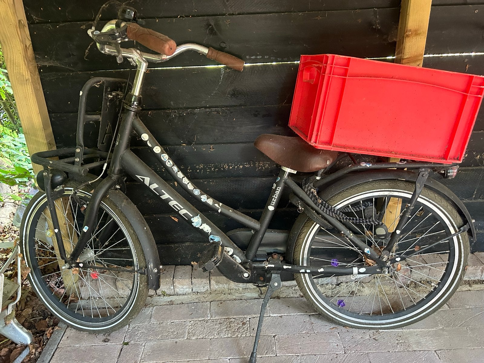 Altec Urban transportfiets met krat, Fietsen en Brommers, Fietsen | Meisjes, Gebruikt, 26 inch of meer, Versnellingen, Ophalen