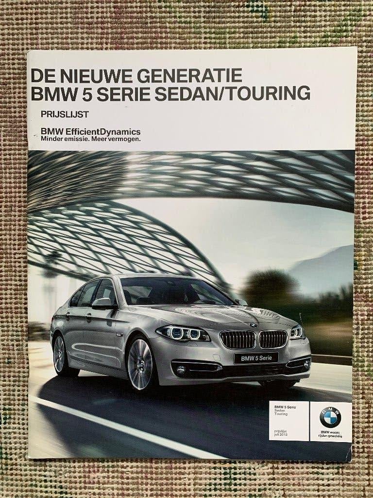 Nederlandse prijslijst BMW 5-serie F10 F11 facelift 2013, Nieuw, Ophalen of Verzenden, BMW, BMW