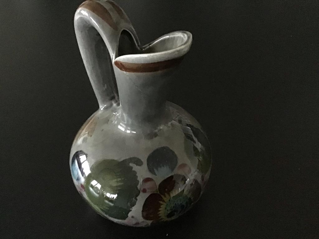 Prachtig Mexicaans aardewerk karafje - 18.5 cm hoog, Ophalen of Verzenden