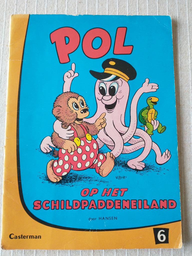 POL op het Schildpaddeneiland No. 6, Boeken, Stripboeken, Gelezen, Eén stripboek, Ophalen of Verzenden, Vilhelm Hansen