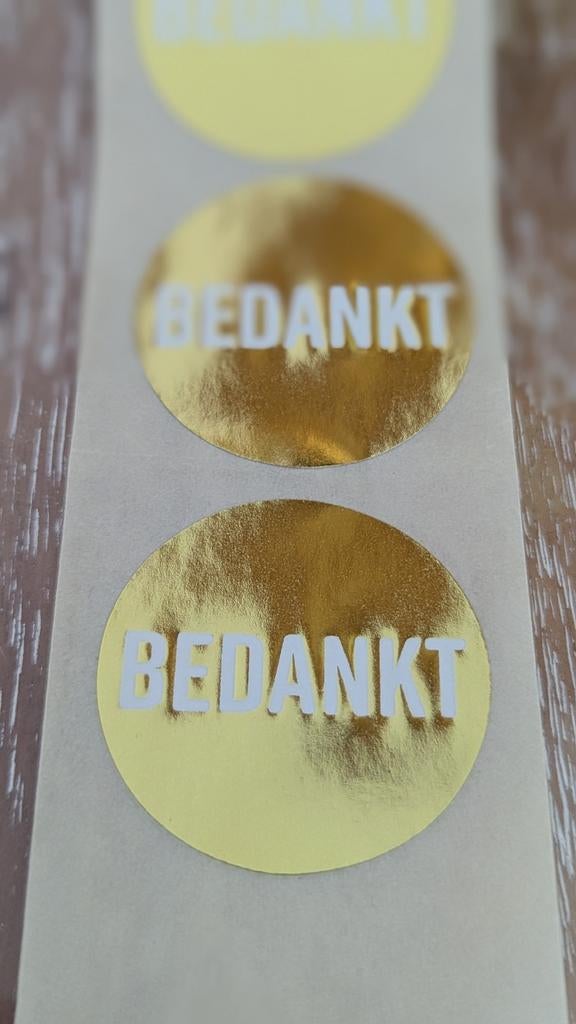 Stickers "bedankt", Ophalen of Verzenden, Nieuw, Meerdere stickers