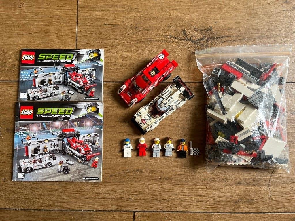 Lego Speed Champions - 75876 - Porsche 919 en 917K pitstraat, Kinderen en Baby's, Gebruikt, Lego.com/service, Ophalen of Verzenden