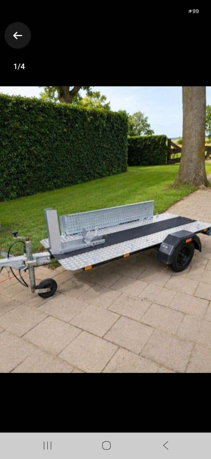 Stevige Aanhanger voor Motor of Scooter, Ophalen of Verzenden, Zo goed als nieuw