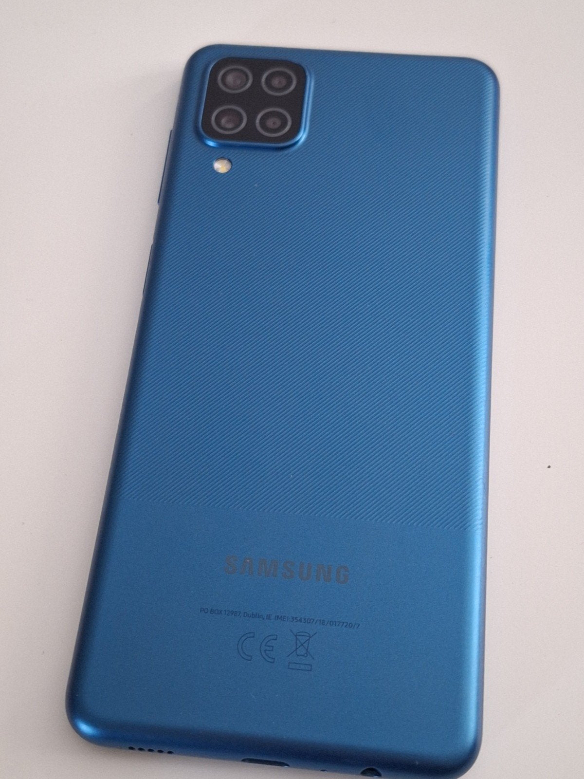 Blauwe Samsung A12 - Microfoon defect, verder z.g.a.n., Blauw, Touchscreen, Ophalen of Verzenden, Zo goed als nieuw