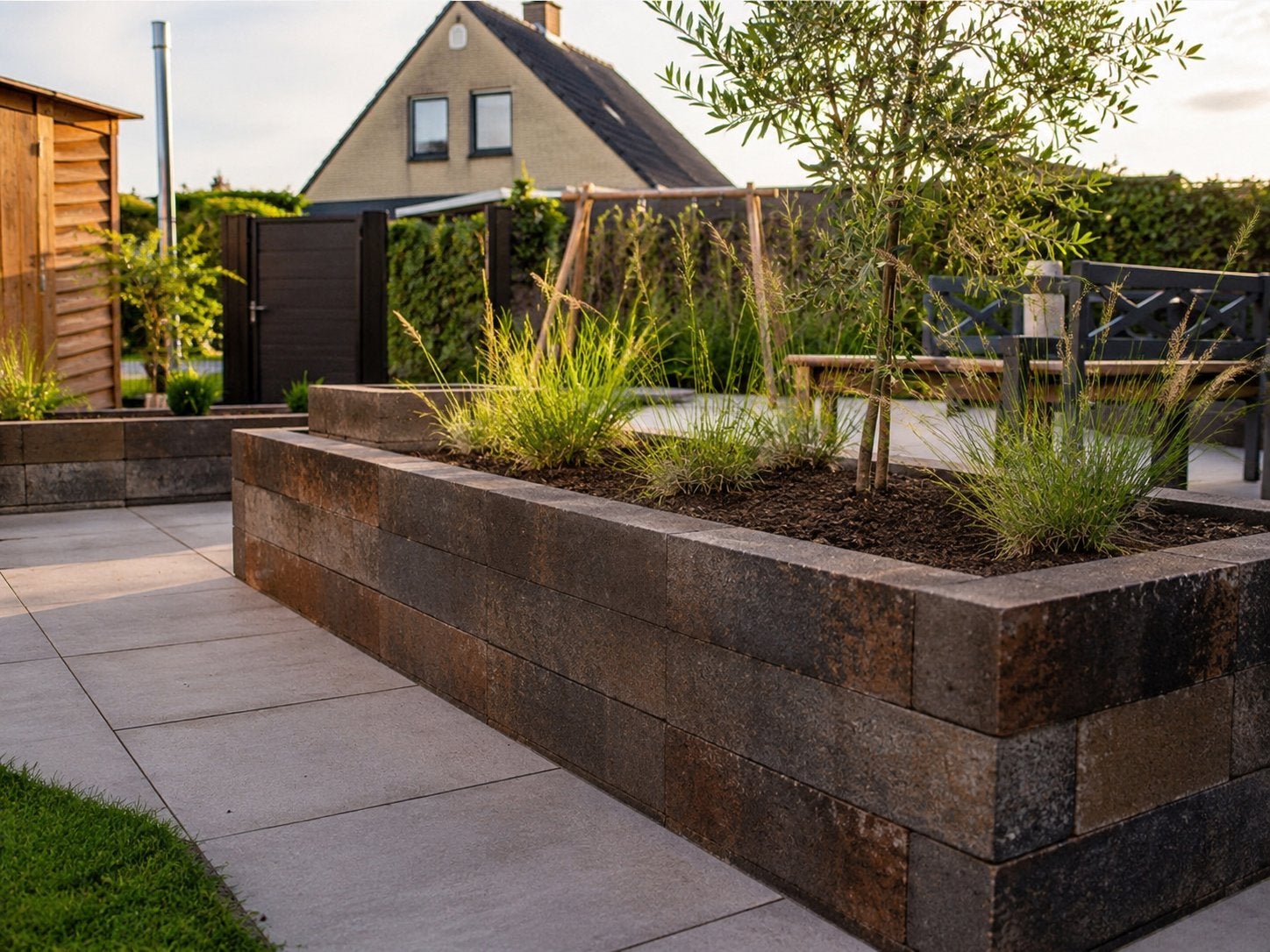 Patioblokken 15x15x60 cm – Stapelblokken, Tuin en Terras, Bielzen en Borders, Ophalen of Verzenden, Zo goed als nieuw, Minder dan 100 cm