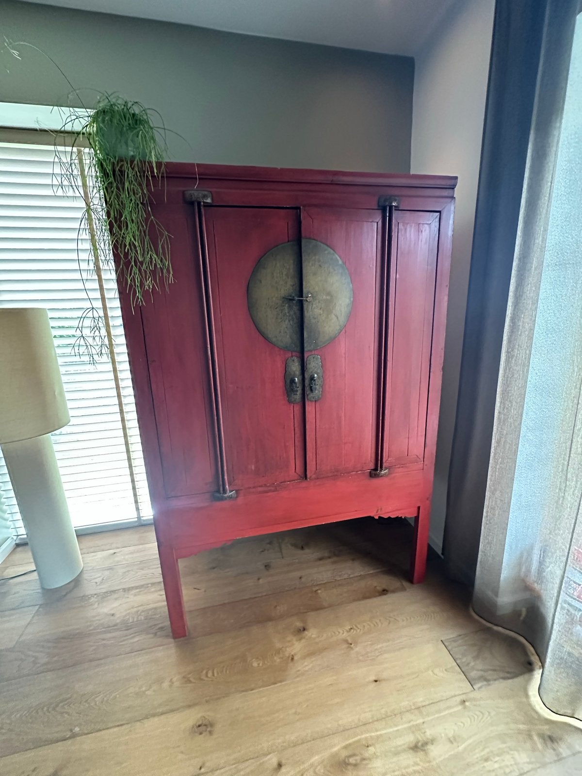 Antieke Chinese bruidskast - Rood, Antiek en Kunst, Ophalen of Verzenden