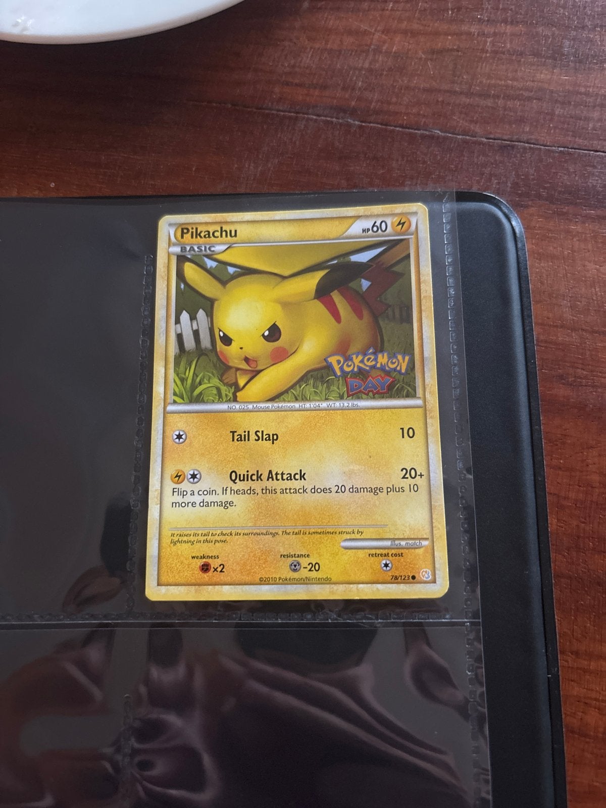 Pikachu Pokémon Day 2010 Promo Kaart (78/123), Ophalen of Verzenden, Zo goed als nieuw, Losse kaart