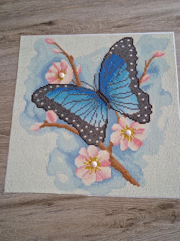 Sfeervolle Diamond Painting 39x39 cm KLAAR!, Ophalen, Minder dan 50 cm, Overige typen, Zo goed als nieuw