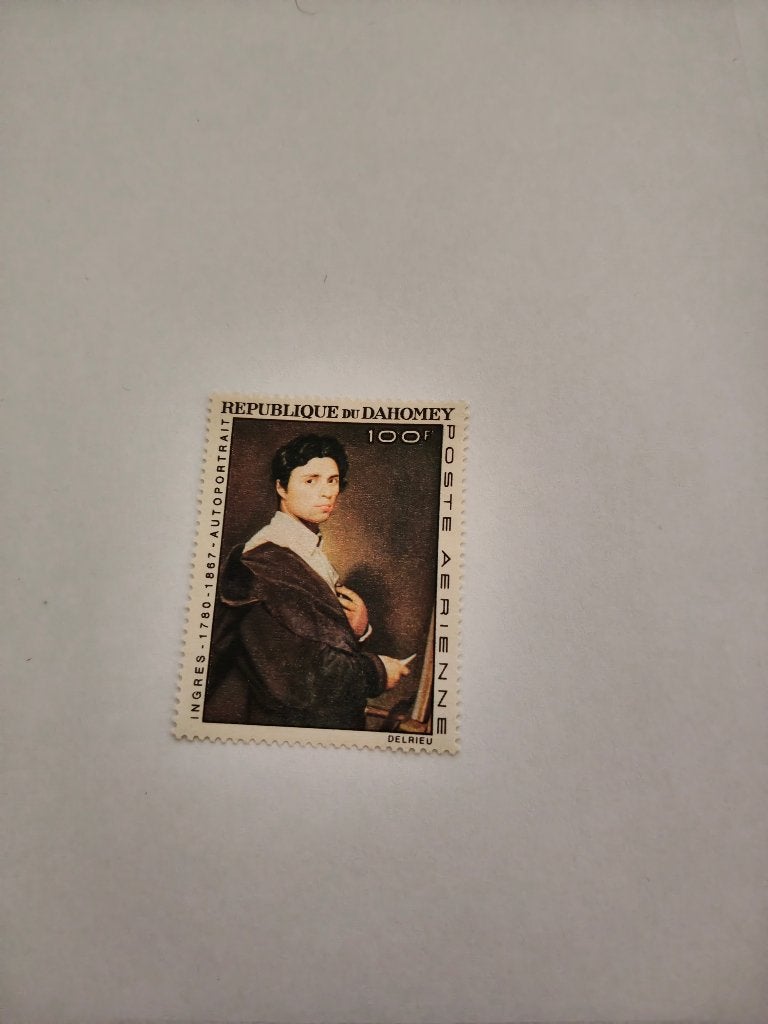 8479 du dahomey benin portret jean auguste dominique ingres, Postzegels en Munten, Verzenden, Overige landen
