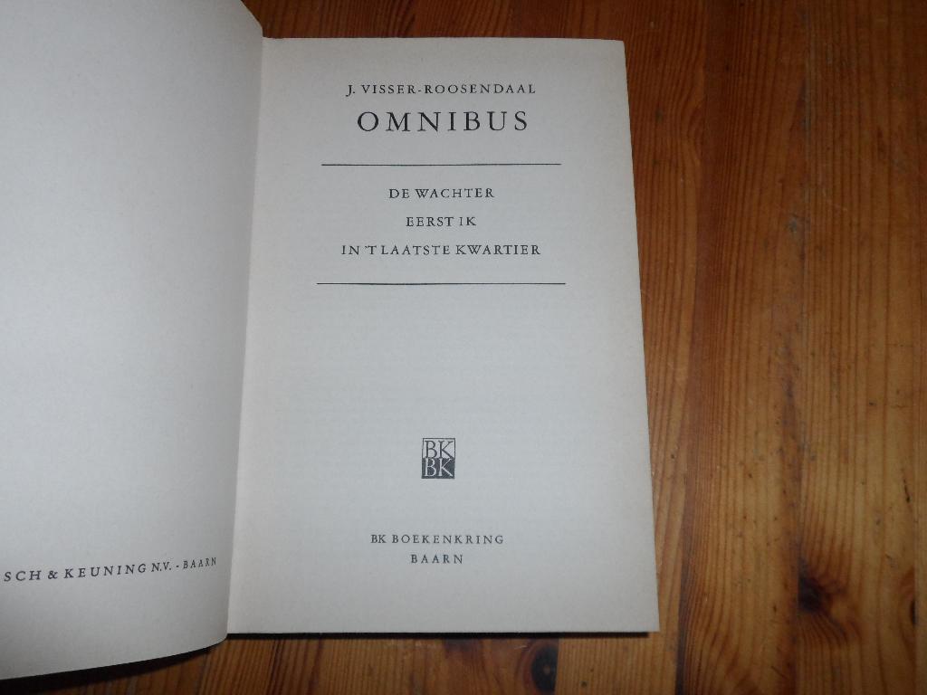 J. Visser roosendaal - omnibus, Ophalen of Verzenden, Gelezen