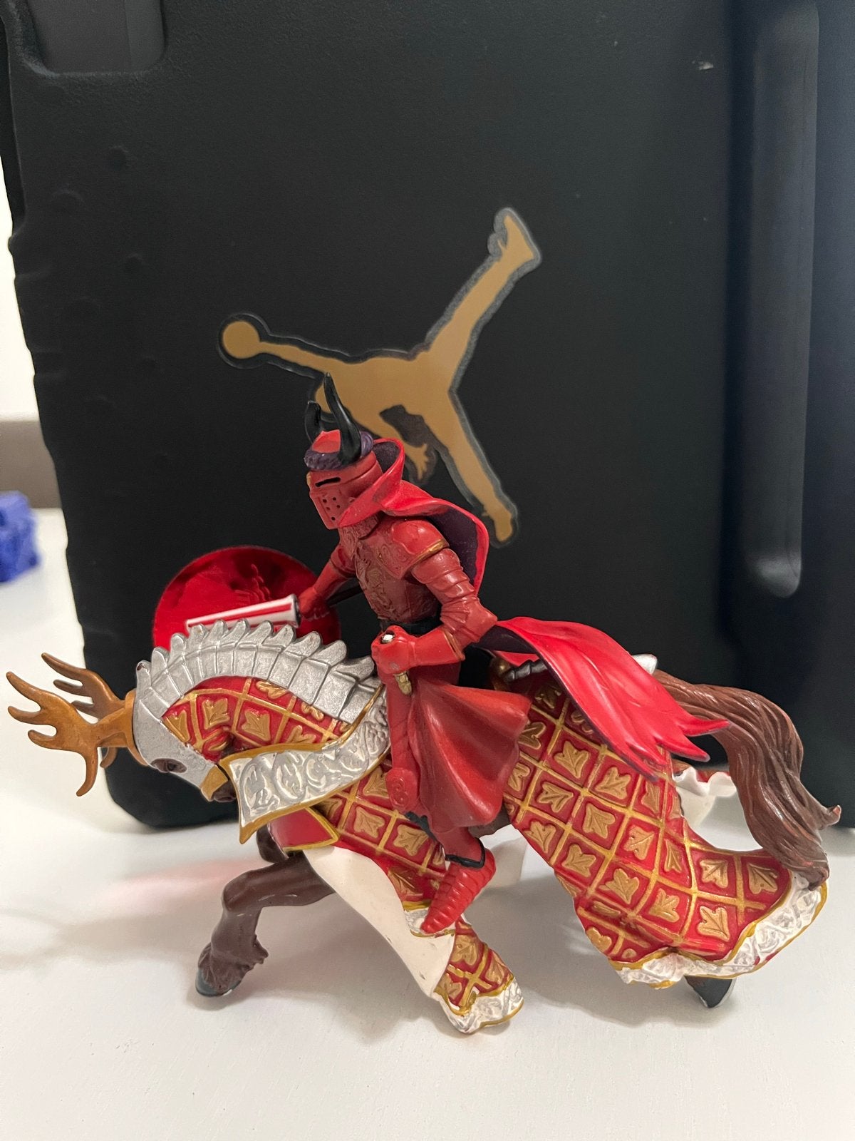 Ridder op paard speelfiguur - Rood, Ophalen of Verzenden, Gebruikt, Jongen of Meisje