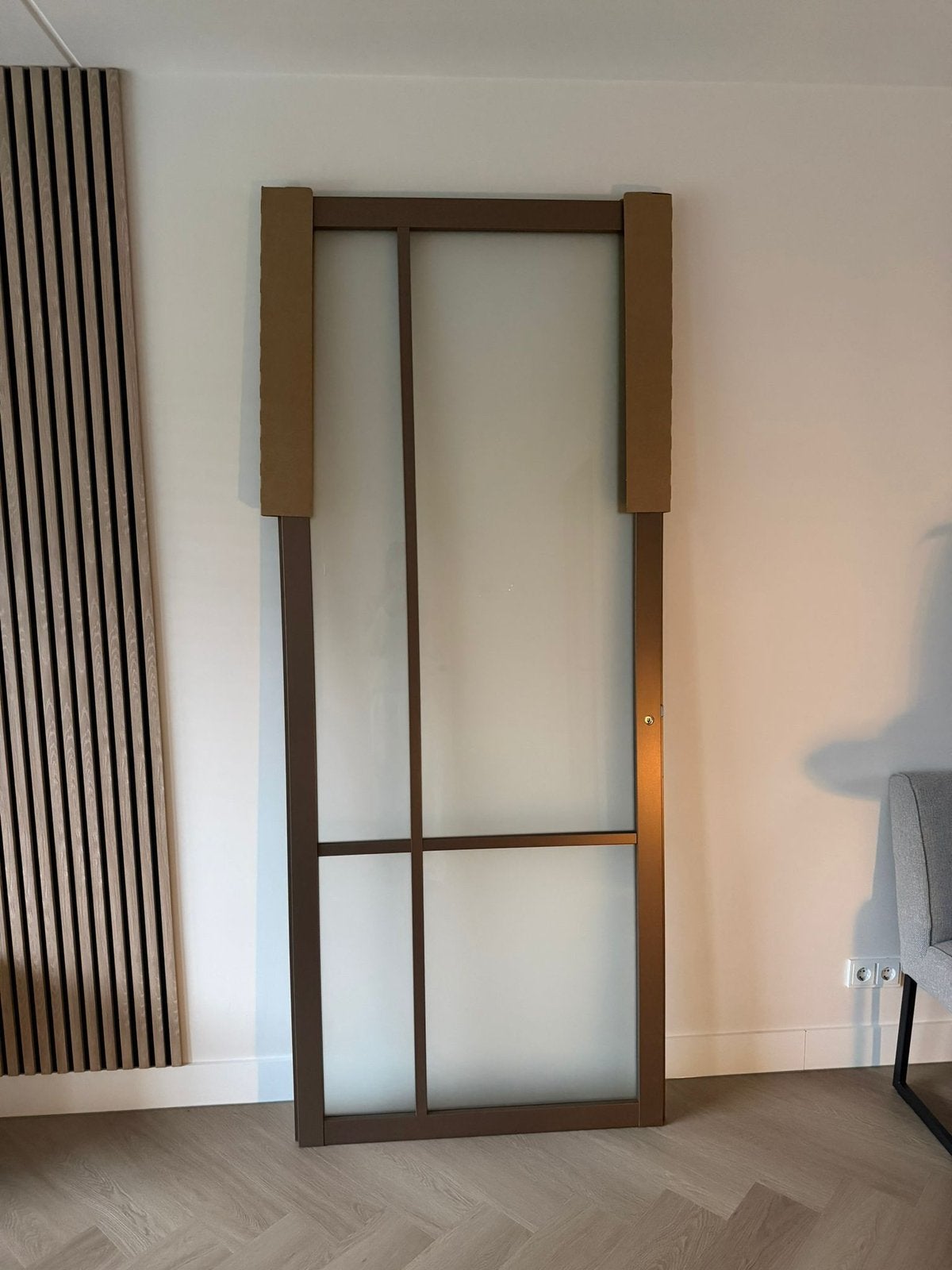 Binnendeur brons nieuw 231,5 x 93 cm kleine schade, Doe-het-zelf en Verbouw, Deuren en Horren, Ophalen, 215 cm of meer, Binnendeur